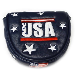 NEW PRG USA Navy Magnetic Mallet Putter Headcover