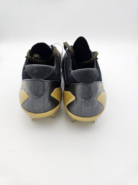 Adidas Adizero Electric Black Gold Metallic Football Cleats