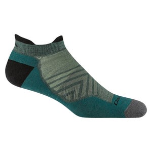 Darn Tough Run Socks Men Medium Teal No Show Tab Ultra-Lightweight Active QLW197