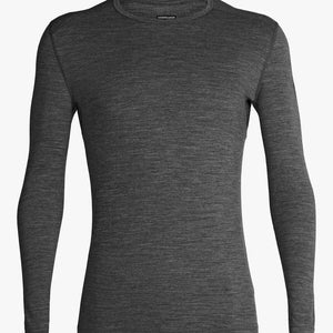 Icebreaker 200 Oasis T-Shirt Men's XL Gray 100% Merino Wool Long Sleeve QLW253