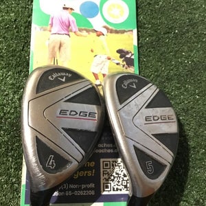 Callaway Left Handed Edge Hybrids Set (4H & 5H) Regular Graphite Shafts LH