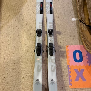 2024 Salomon 186 cm Powder QST Blank Skis With Bindings Max Din 13 (Used)