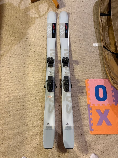 2024 Salomon 186 cm Powder QST Blank Skis With Bindings Max Din 13 (Used)