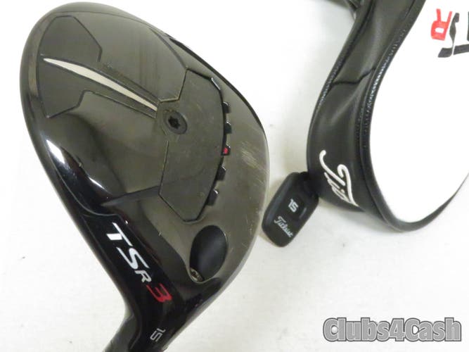 Titleist TSR3 Fairway 15° 3 Wood Mitsubishi Tensei AV Blue 65 Stiff Flex +Cover