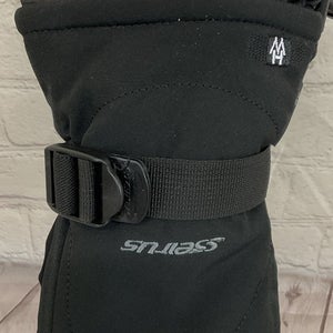 Seirus Mens Medium Heatwave Zenith Gloves DryHand 300g Heatlock Insulation Black