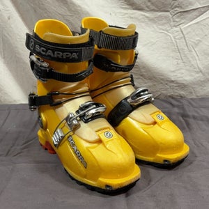 Scarpa Magic Tech Pin Alpine Ski Touring Boot Shells Size 4/5 MDP 23-24 Yellow