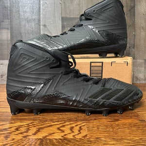 Adidas Freak X Carbon Mid Football Cleat Mens Size 17 Black BW0866 Triple Black