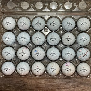 24 Callaway Chrome Soft Golf Balls - 5A MINT CONDITION ONLY
