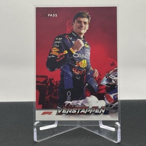 Max Verstappen Oracle Red Bull 2024 Topps F1 Paddock Pass Red Parallel #51
