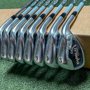Used RH Callaway Diablo Forged Irons 4-PW/SW Uniflex Steel Golf Club Set
