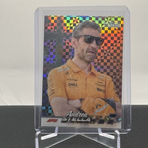 Andrea Stella McLaren 2024 Topps F1 Paddock Pass X-Fractor Parallel #76