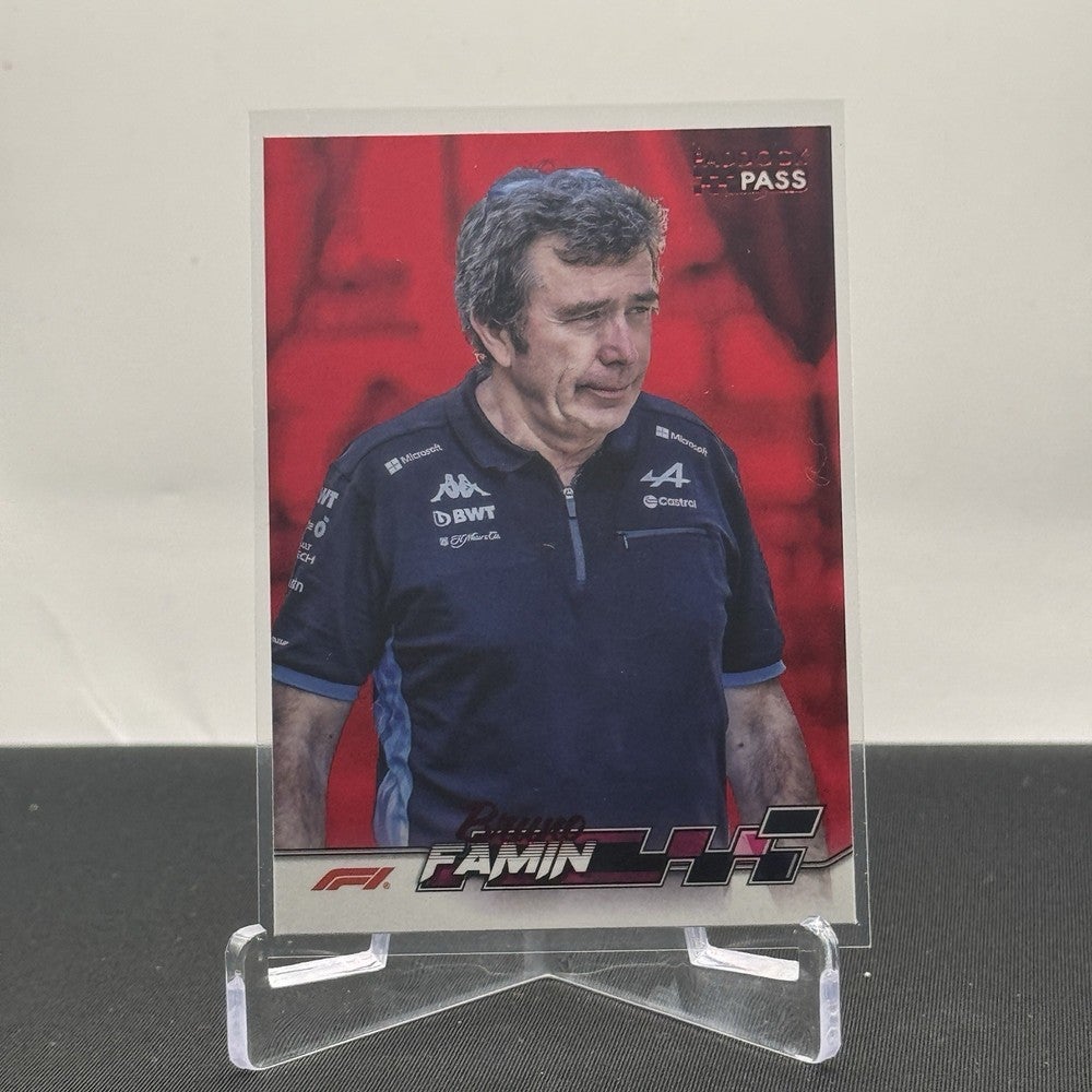 Lando Norris McLaren 2024 Topps F1 Paddock Pass Red Parallel #7