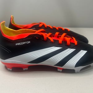 Size 5.5 Men’s Adidas Predator League L FG Soccer Cleats Black Orange