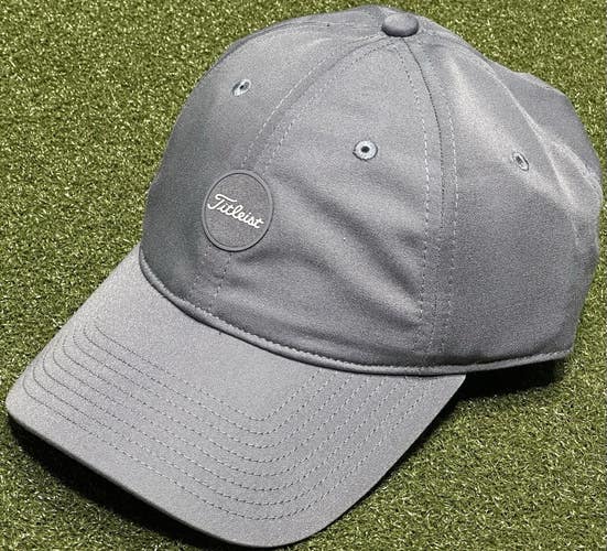 Titleist 2025 Montauk Lightweight Adjustable Golf Hat Cap One Size Color: GRAY