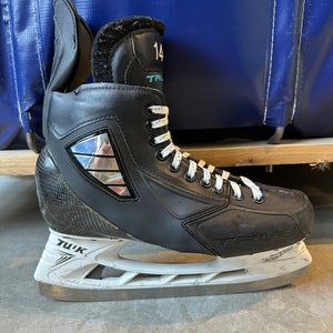 NHL New Jersey Devils True SVH Pro Hockey Skates  Pro Stock Size 9 280mm (Used)