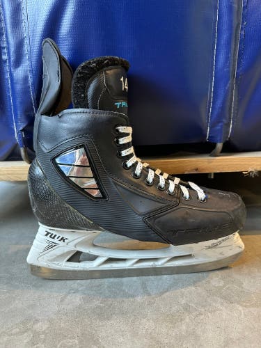 NHL New Jersey Devils True SVH Pro Hockey Skates Pro Stock Size 9 280mm (Used)