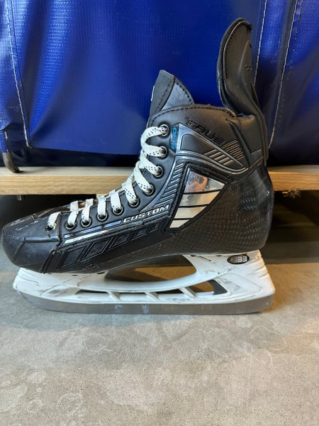 NHL Anaheim Ducks True SVH Pro Hockey Skates Pro Stock Size 10 280mm (Used)