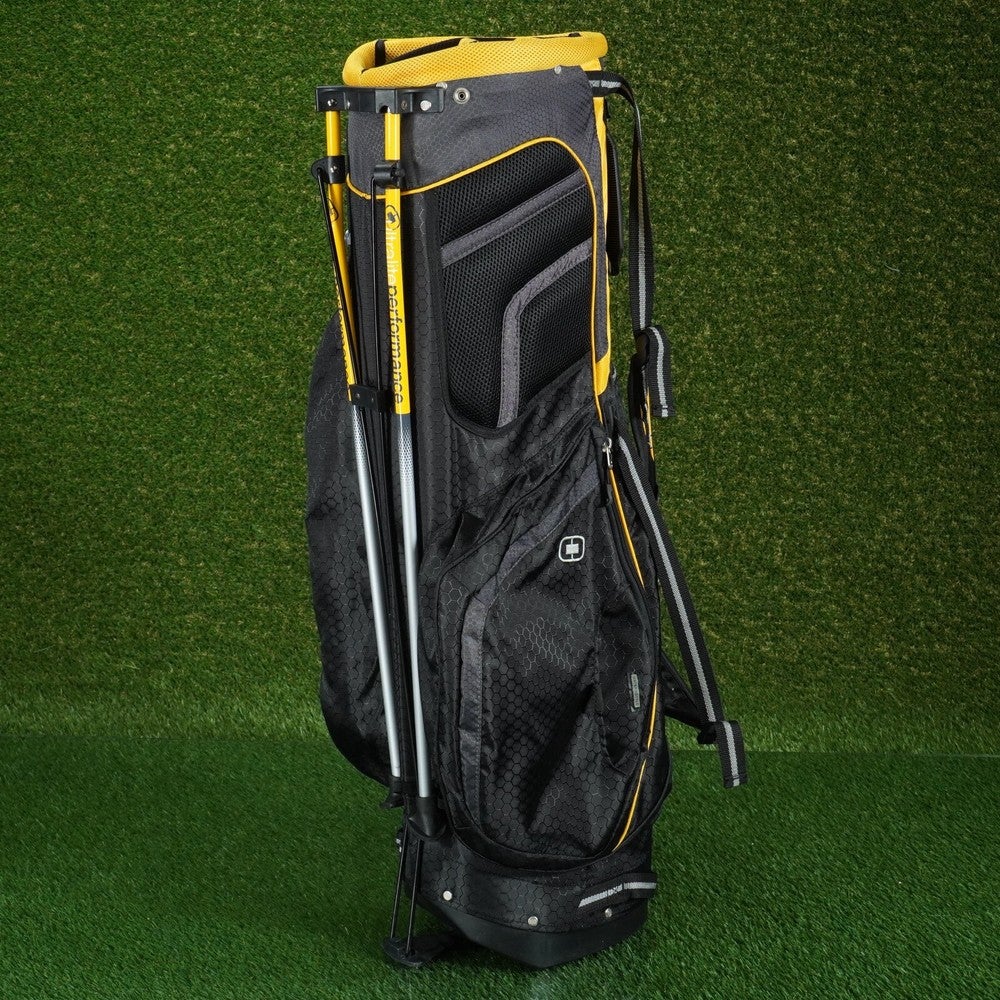 OGIO HELIOS STAND BAG 6 WAY DIVIDERS GOLF CARRY BAG, BLACK