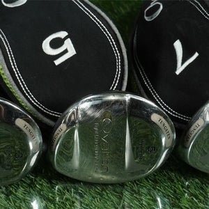 ADAMS GOLF OVATION TIGHT LIES WOOD SET 3W, 5W, 7W WOMEN'S LADIES WITH HEADCOVERS
