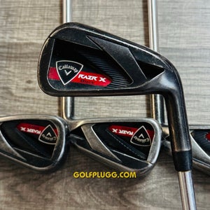 Callaway Razr X Black Iron Set 4-PW / Steel, Regular Flex (440)