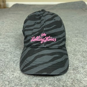 Rolling Stones Mens Hat Strap Back Black Gray Pink Music Cap Band Embroidered