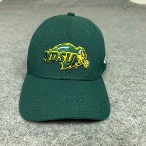 North Dakota State Bison Mens Hat Small Flex Green Cap College New Era NDSU Logo