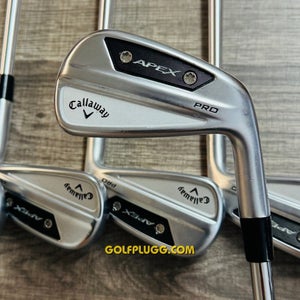 +1" 2024 Callaway Apex Pro Iron Set 5-AW / Dynamic Gold, Extra Stiff (93)