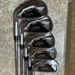 6-A Callaway Apex DCB Left Hand Iron Set 5 Pieces (Used) Steel Shaft