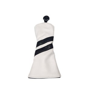NEW Vintage Custom Universal White/Black Hybrid/Rescue Headcover - UT,2,3,4,5,6