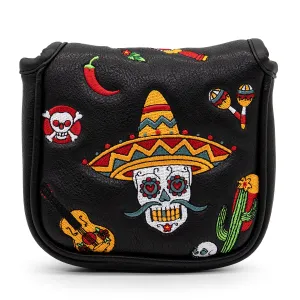 Sugar Skull (No Ribbon) Mallet Putter Cover_Quality, Stylish, Affordable Putter Cover
