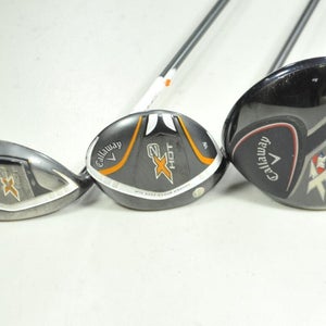 LEFT HANDED Callaway XR Speed 9* Driver, 15* Wood, 19* Hybrid Set Stiff  #194851