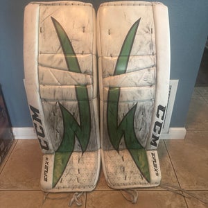 34"  2023 CCM Eflex 5 Goalie Leg Pads Pro Stock (Used)
