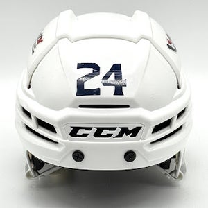CCM Super Tacks X - Used Pro Stock Hockey Helmet (White)
