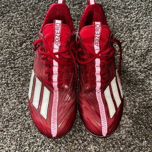 Red Adidas Adizero Cleats