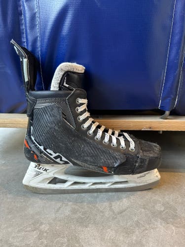 NHL Anaheim Ducks CCM AS-V Pro Hockey Skates Pro Stock Size 7.5 (Used)