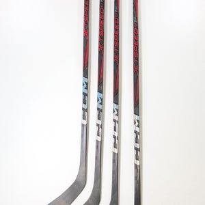 Bundle of 4 New Senior RH CCM RibCor Trigger 9 Pro, wrapped as a Jetspeed FT7 Pro, 75 Flex, P28