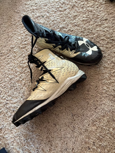 Men's  Size M 11.0 (W 12.0) Under Armour High Top Molded Cleats (Used)