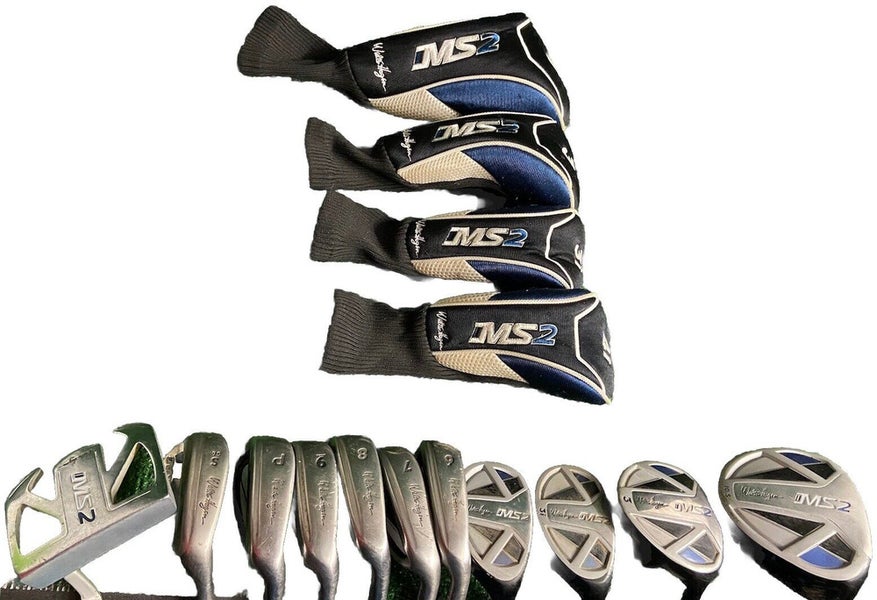 Walter Hagen Ims2 Golf Combo Set 1w,3w,3h,4h,6-PW,SW,Putter Steel 6i 37" RH Nice