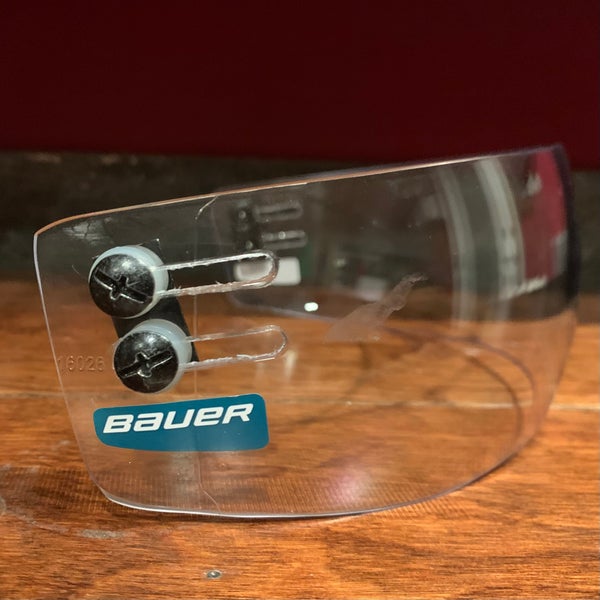Bauer Short Cut Pro Stock Visor Teal Decals with Hardware C *SERIOUS BUYERS ONLY READ DESCRIPTION*