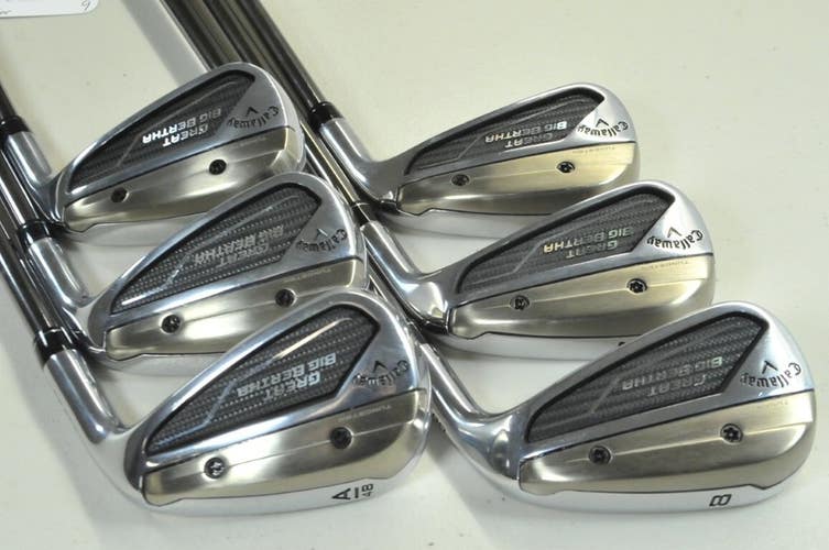 Callaway Great Big Bertha 2023 6-PW,AW Iron Set Senior Flex RH Graphite # 188491