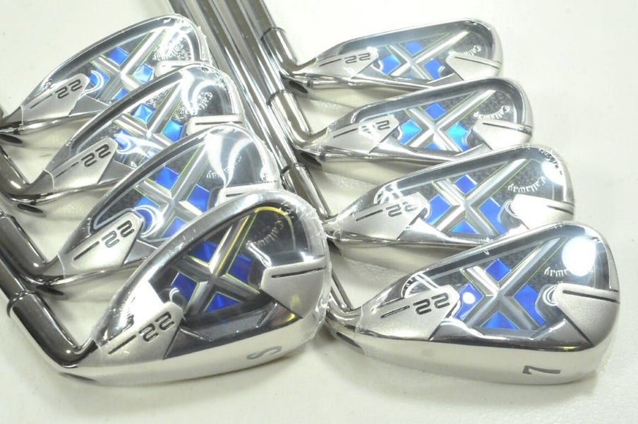 Callaway X-22 4-PW,SW Iron Set Uniflex Right Steel NEW! NOS  # 192350