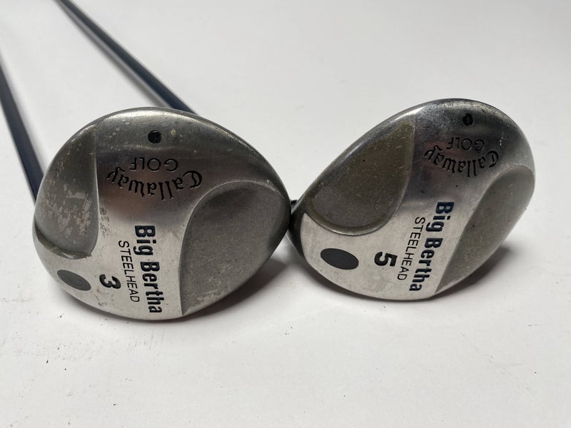Callaway Steelhead 3 & 5 Fairway Wood Set 15* 18* Ladies Gems 99 Ladies RH