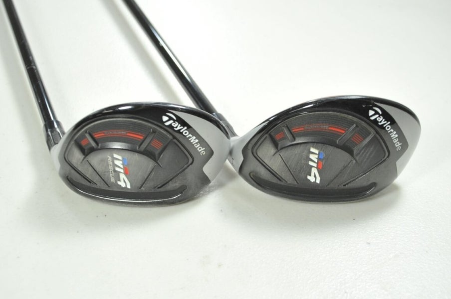 TaylorMade M4 Rescue 3 and 4 Hybrid Set Stiff Flex RH Atmos 7 Graphite # 193680