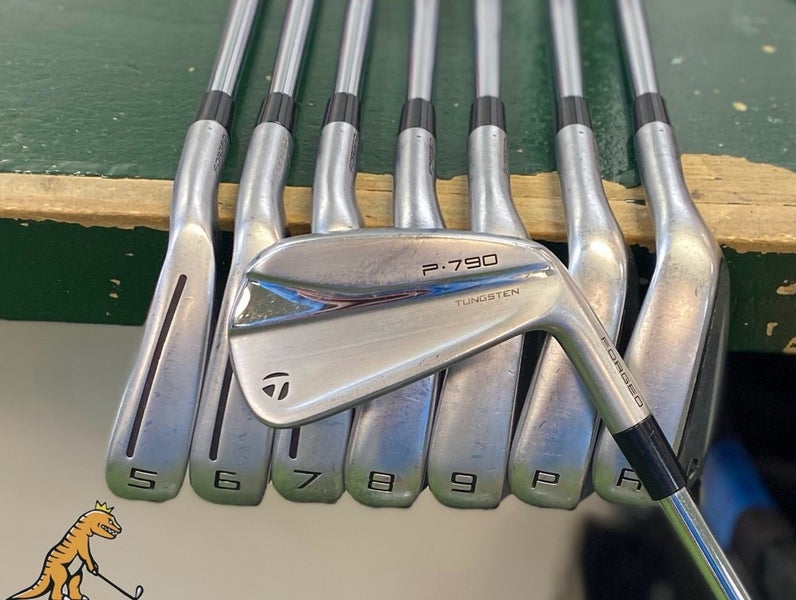 Used RH TaylorMade P790 Forged Iron Set 4-PW-GW Dynamic Gold 105g S300 Stiff