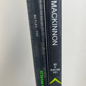 Two Pack CCM Ribcor Hockey Sticks. Mackinnon Pro Stock RH 85 flex