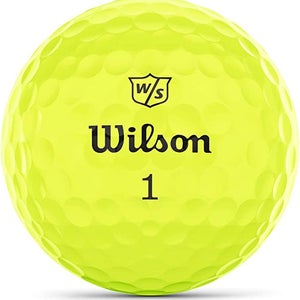 Wilson Staff Triad Golf Balls (Yellow, 3pk) 1 Sleeve 2022  NEW