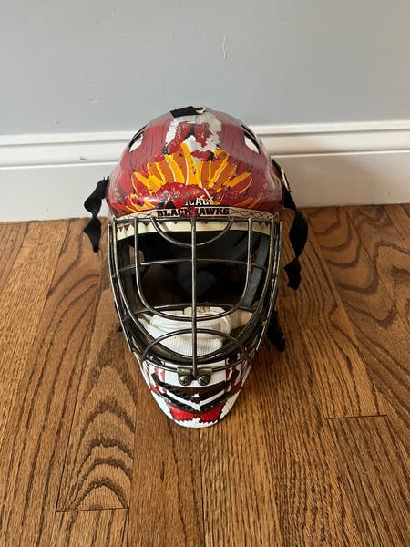 blackhawks football helmet Zephyr Chicago Rink Element Knit Hat Can cooler with an imprint area of 4in x 8in made with 1/8in neoprene North Dakota Fighting Hawks Riddell
