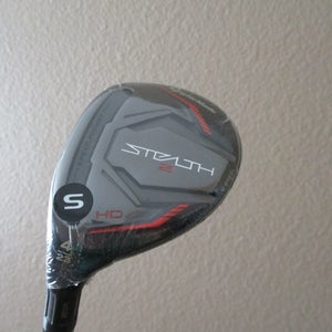 NEW LEFT HAND TAYLORMADE STEALTH 2 HD 23* #4 RESCUE HYBRID SPEEDER NX 60-S STIFF FLEX + HEAD COVER