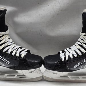 BAUER VAPOR HYPERLITE ICE HOCKEY SKATES PRO STOCK 10 D NHL USED (3) (13669)