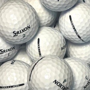 6 Dozen Near Mint AAAA White Srixon Soft Feel Used Golf Balls